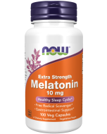 NOW Foods Melatonin, Extra Strength 10 mg - 100 Veg Capsules