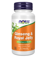 NOW Foods Ginseng & Royal Jelly - 90 Veg Capsules