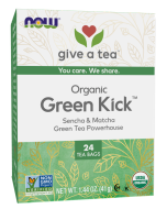 NOW Foods Green Kick™ Tea, Organic - 24 Tea Bags