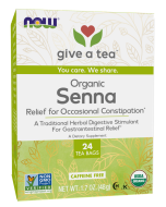 NOW Foods Senna Tea, Organic - 24 Tea Bags