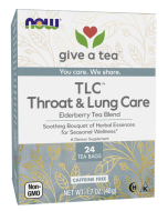 NOW Foods TLC™ Throat & Lung Care Tea - 24 Tea Bags