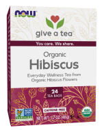 NOW Foods Hibiscus Tea, Organic - 24 Tea Bags