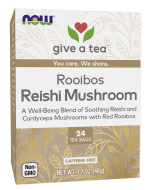 NOW Foods Rooibos Reishi Mushroom Tea - 24 Tea Bags