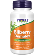 NOW Foods Bilberry Complex - 100 Veg Capsules