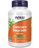 NOW Foods Cascara Sagrada 450 mg - 100 Veg Capsules