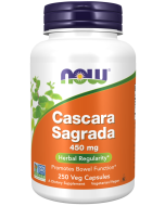 NOW Foods Cascara Sagrada 450 mg - 250 Veg Capsules