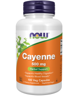 NOW Foods Cayenne 500 mg - 100 Veg Capsules