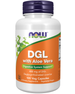 NOW Foods DGL with Aloe Vera - 100 Veg Capsules