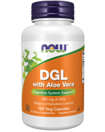 NOW Foods DGL with Aloe Vera - 100 Veg Capsules