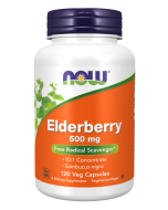 NOW Foods Elderberry 500 mg - 120 Veg Capsules