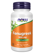 NOW Foods Fenugreek 500 mg - 100 Veg Capsules