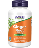 NOW Foods Ginger Root 550 mg - 100 Veg Capsules