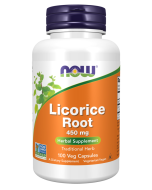 NOW Foods Licorice Root 450 mg - 100 Veg Capsules