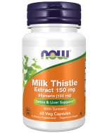 NOW Foods Milk Thistle Extract 150 mg Silymarin (120 mg) - 60 Veg Capsules