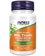 NOW Foods Milk Thistle, Double Strength 300 mg - 50 Veg Capsules