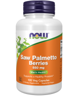 NOW Foods Saw Palmetto Berries 550 mg - 100 Veg Capsules