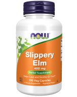 NOW Foods Slippery Elm 400 mg - 100 Veg Capsules