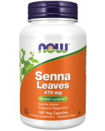 NOW Foods Senna Leaves 470 mg - 100 Veg Capsules