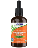 NOW Foods Ashwagandha Extract Liquid, Organic - 2 fl. oz.