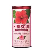 The Republic of Tea Natural Hibiscus Tea Bags - Front view