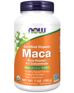 NOW Foods Maca Pure Powder, Organic - 7 oz.