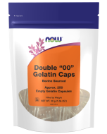 NOW Foods Empty Capsules, Gelatin, Double "00" - 250 Gel Caps