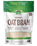 NOW Foods Oat Bran, Organic - 14 oz