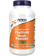 NOW Foods Psyllium Husk Powder, Organic - 12 oz.