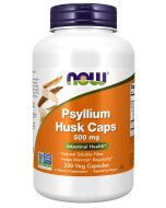 NOW Foods Psyllium Husk Caps 500 mg - 200 Veg Capsules