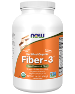 NOW Foods Fiber-3, Organic - 16 oz.