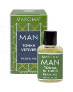 Maroma Tonka Vetiver Perfume Oil - Front view