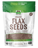 NOW Foods Flax Seeds, Organic - 2 lbs.