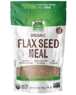 NOW Foods Flax Seed Meal, Organic - 12 oz.