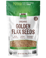 NOW Foods Golden Flax Seeds, Organic - 16 oz.