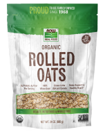 NOW Foods Rolled Oats, Organic - 24 oz.