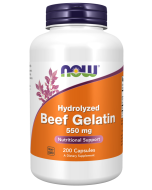 NOW Foods Beef Gelatin 550 mg - 200 Capsules