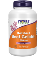 NOW Foods Beef Gelatin 550 mg - 200 Capsules