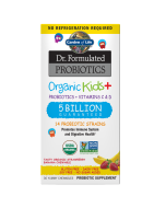 Garden of Life Dr. Formulated Probiotics Organic Kids+, Shelf Stable, Strawberry/Banana Flavor, 30 Chewables