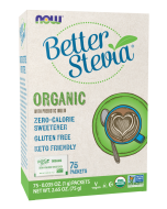 NOW Foods BetterStevia® Organic - 75 Packets/Box