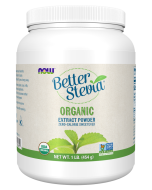 NOW Foods BetterStevia® Extract Powder, Organic - 1 lb.