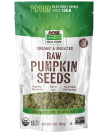 NOW Foods Pumpkin Seeds, Organic, Raw & Unsalted - 12 oz.