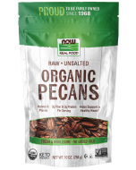 NOW Foods Pecans, Organic, Raw & Unsalted - 10 oz.