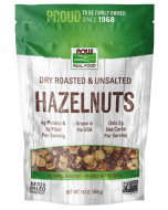 NOW Foods Hazelnuts, Dry Roasted & Unsalted - 16 oz.