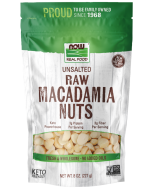 NOW Foods Macadamia Nuts, Raw & Unsalted - 8 oz.