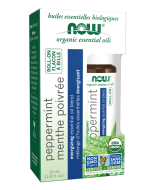 NOW Foods Peppermint Essential Oil Blend, Organic Roll-On - 10 mL