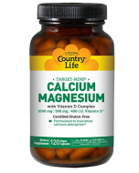 Country Life Calcium Magnesium with Vitamin D Complex, 120 Vegan Capsules