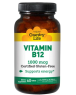 Country Life Vitamin B-12 1000 mcg, 60 Tablets