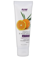 NOW Foods Vitamin C & Oryza Sativa Gentle Scrub - 4 fl. oz.