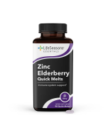 LifeSeasons Zinc Elderberry Quick Melts - Front view