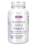 NOW Foods Bamboo Silica Beauty - 90 Veg Capsules